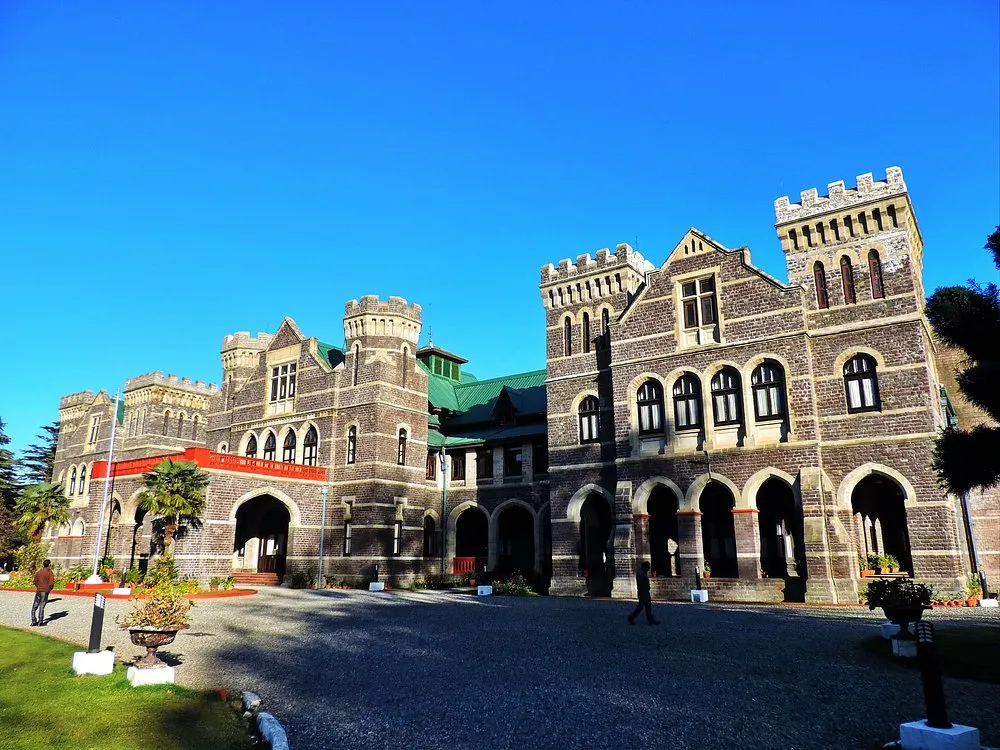 Historic Raj Bhavan (Governor's House) with Victorian architecture in Nainital, Uttarakhand