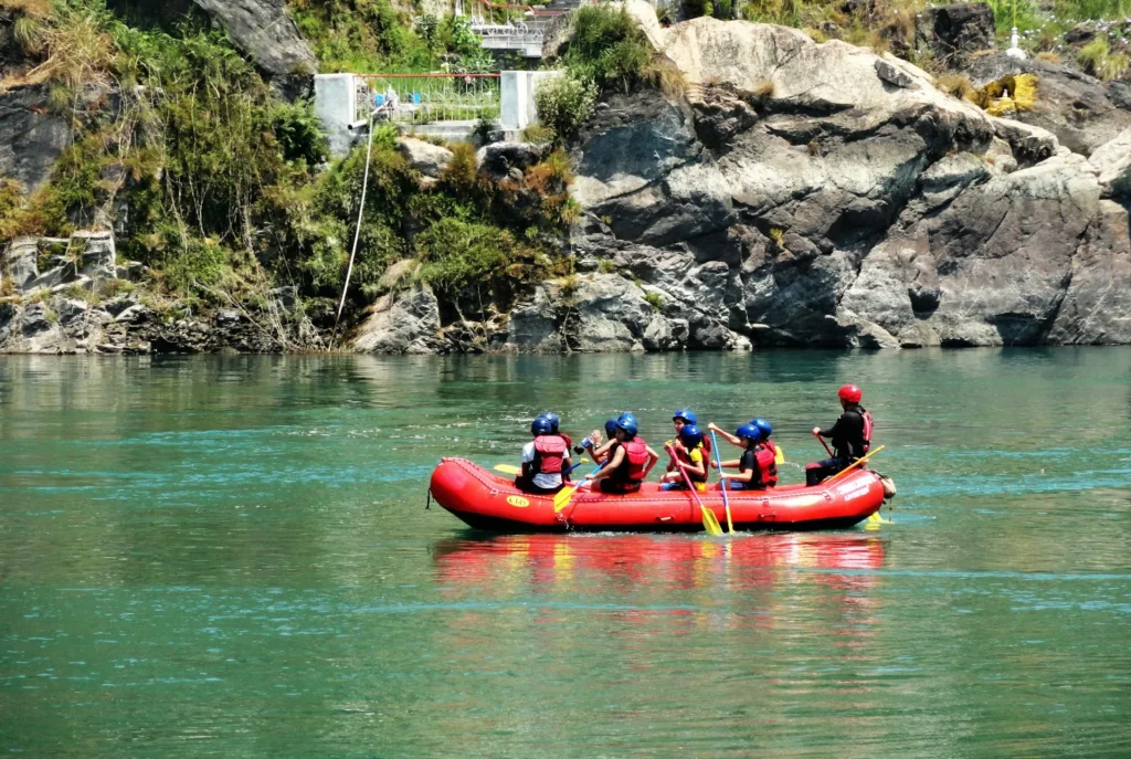 Adventure rafting on the Ganges River in Rishikesh